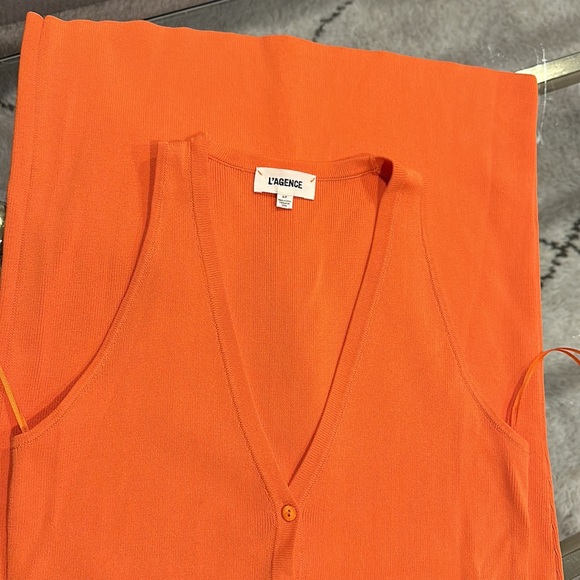 L’AGENCE Julian Sleeveless Knit Midi Dress - Picture 7 of 7